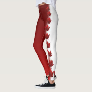 Kanada Leggings Anpassad Kanada Lönnlöv Byxor