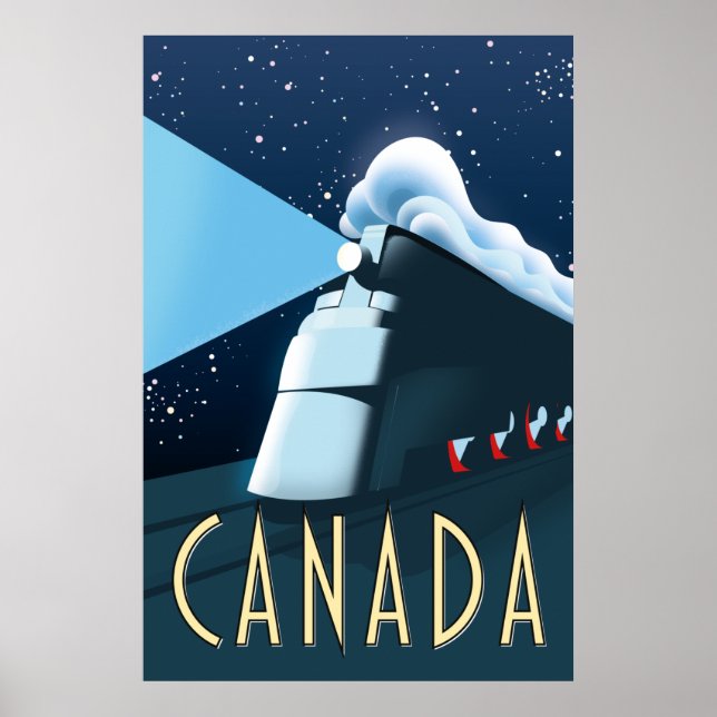 Kanada Lokomotiv reseraffisch Poster (Framsidan)