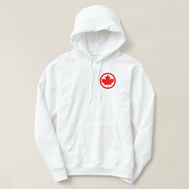 Kanada Lönnlöv   Hoodie (Design framsida)