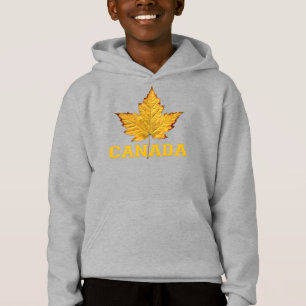 Kanada lönnlöv Kid's Huva Kanada Svettshirt Tröja