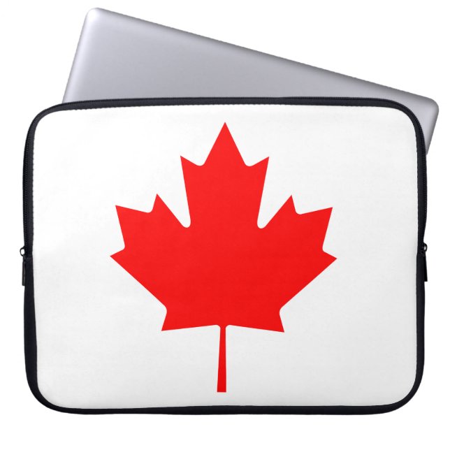 Kanada lönnlöv laptop sleeve (Framsidan)