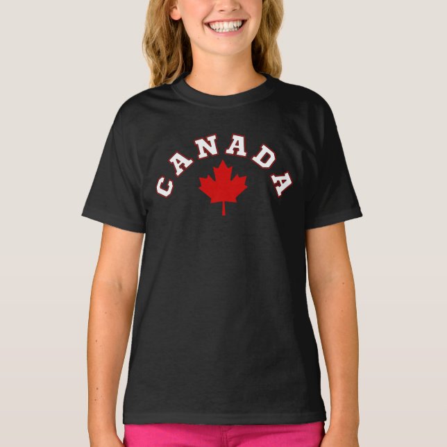 Kanada lönnlöv  t shirt (Framsida)