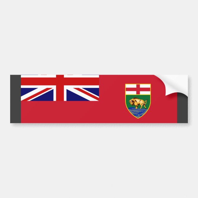 Kanada Manitoba flagga Bildekal (Framsidan)
