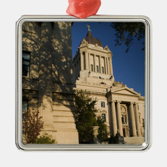 Kanada, Manitoba, Winnipeg: Manitoba Legislative Julgransprydnad Metall (Framsidan)