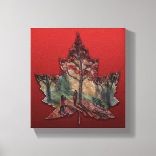 Kanada Maple Löv Art Prints - Canvas