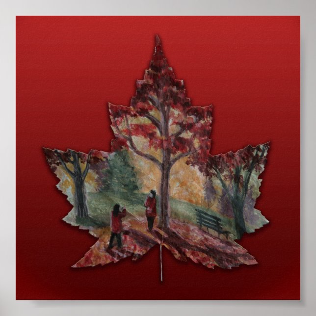 Kanada Maple Löv Art Prints - Poster (Framsidan)