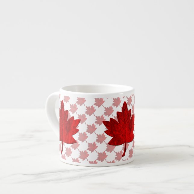 Kanada-Maple Löv av Shirley Taylor Espressomugg (Framsida vänster)