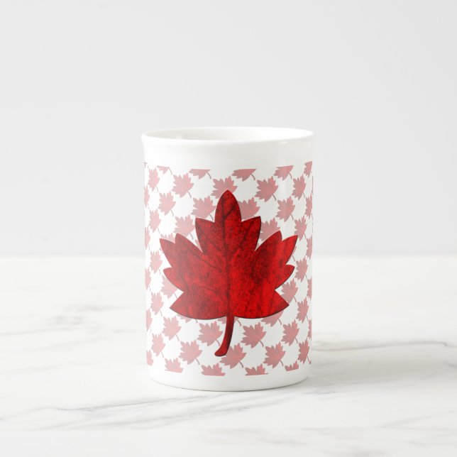 Kanada-Maple Löv Benporslin Mugg (Framsidan)