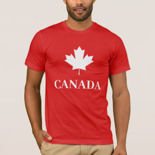 Kanada, Maple Löv Canadian Flagga T Shirt