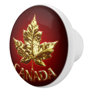Kanada Maple Löv Door Knobs Knopp