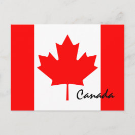 Kanada Maple Löv Flagga Färger Vykort