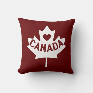 Kanada Maple Löv Heart Kudde