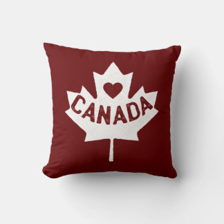 Kanada Maple Löv Heart Kudde