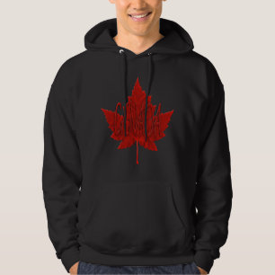 Kanada Maple Löv Hooded Sweatshirt Kanada Hoodie
