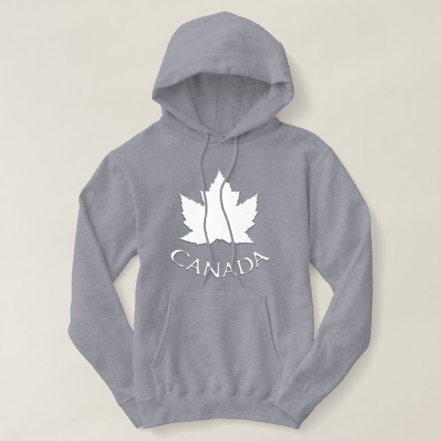 Kanada Maple Löv Hooded Sweatshirt Kanada Hoodie Tee (Design framsida)