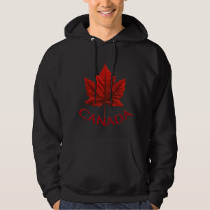 Kanada Maple Löv Hoodie Kanada Hooded Sweatshirt