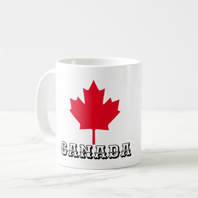 KANADA MAPLE LÖV - KANADADAG KAFFEMUGG (Framsida vänster)
