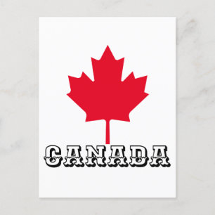 KANADA MAPLE LÖV - KANADADAG VYKORT