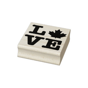 Kanada Maple Löv Kärlek Stämpel