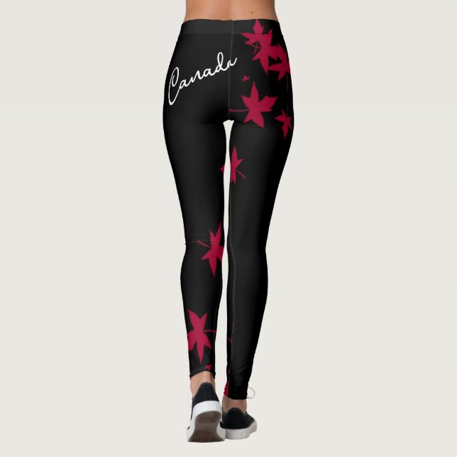 Kanada Maple Löv Leggings (Baksida)