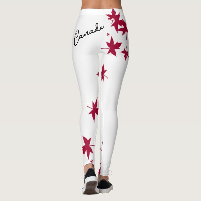 Kanada Maple Löv Leggings (Baksida)