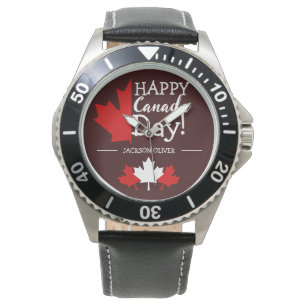 Kanada Maple Löv, Lycklig canada Day, 1 juli Armbandsur