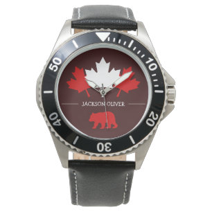 Kanada Maple Löv, Lycklig canada Day, 1 juli Armbandsur