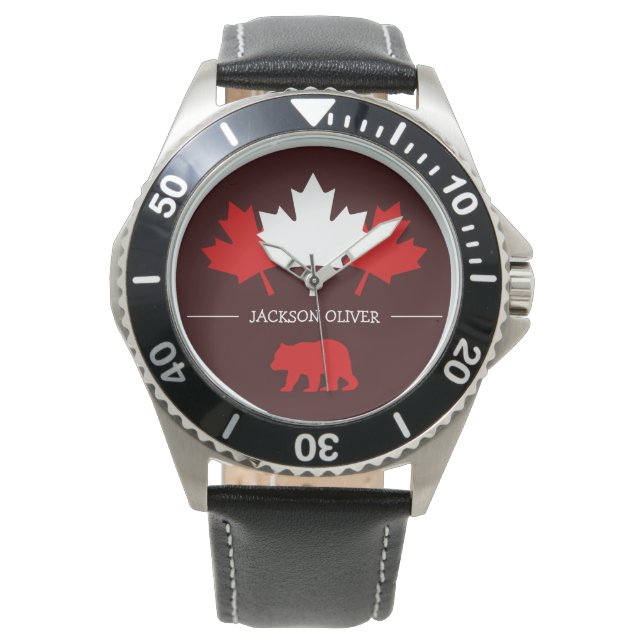 Kanada Maple Löv, Lycklig canada Day, 1 juli Armbandsur (Framsida)
