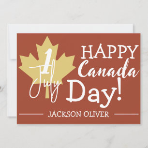 Kanada Maple Löv, Lycklig canada Day, 1 juli Julkort