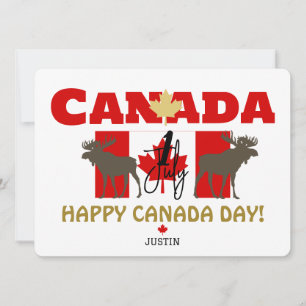 Kanada Maple Löv, Lycklig canada Day, 1 juli Julkort