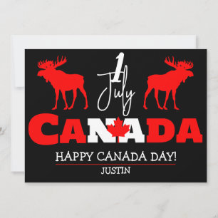 Kanada Maple Löv, Lycklig canada Day, 1 juli Julkort