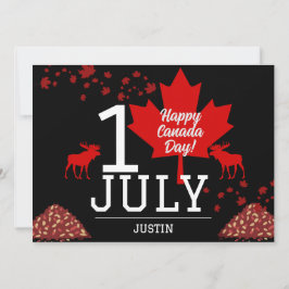 Kanada Maple Löv, Lycklig canada Day, 1 juli Julkort