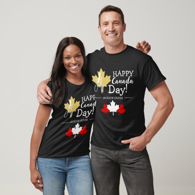 Kanada Maple Löv, Lycklig canada Day, 1 juli T Shirt (Unisex)