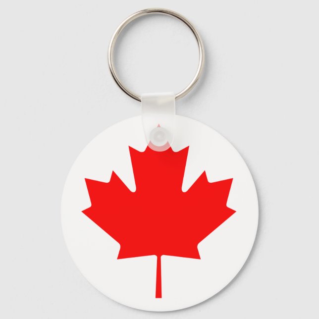 Kanada Maple Löv Nyckelring (Framsida)