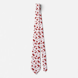 Kanada Maple Löv och Moose Mönster Slips