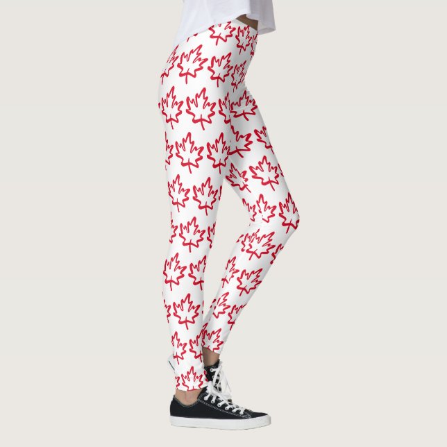 Kanada Maple Löv Patriotic Free not Sales Leggings (Höger)