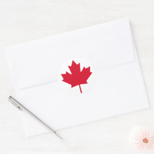 Kanada Maple Löv Patriotic Free not Sales Runt Klistermärke