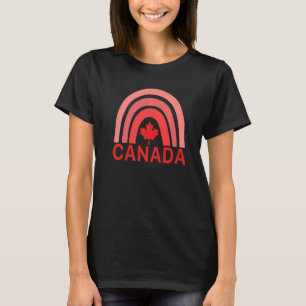 Kanada Maple Löv Rainbow Canadian Symbols Canadia T Shirt