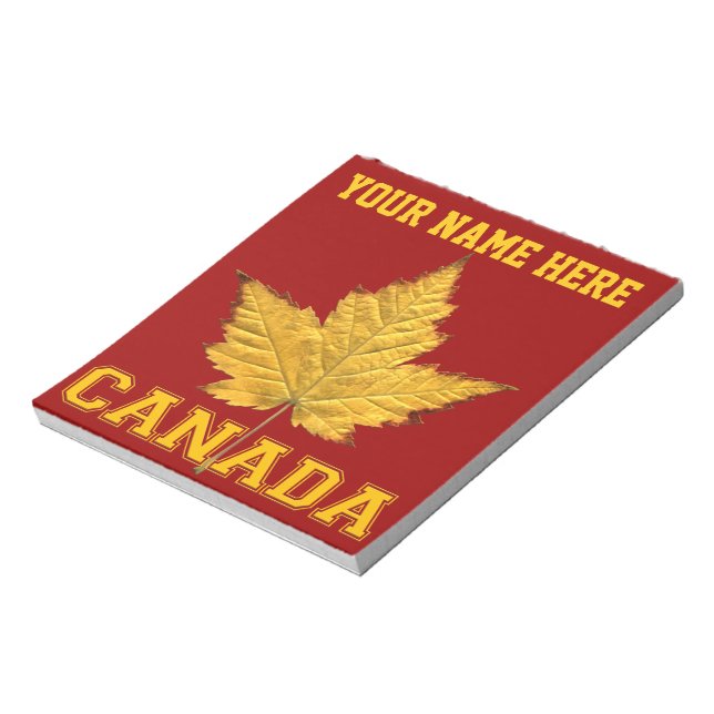 Kanada Maple Löv Souvenir Canada Varsity Antecknin Anteckningsblock (Roterad)