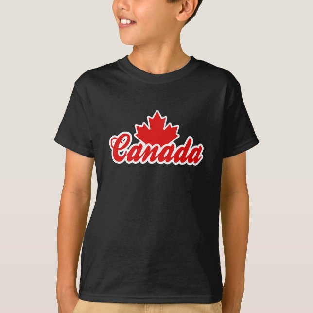 Kanada Maple Löv T-shirt (Framsida)