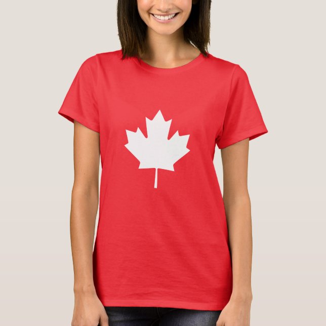 Kanada Maple Löv T-shirt (Framsida)