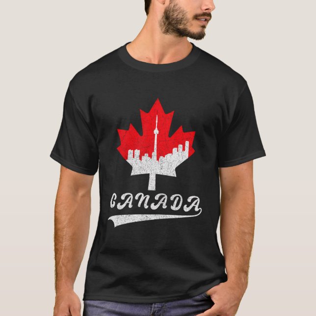 Kanada Maple Löv T Shirt (Framsida)