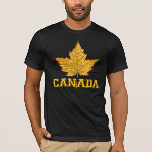 Kanada Maple Löv T-Shirt Canada Souvenir Shirt (Framsida)