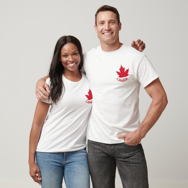 Kanada Maple Löv T-shirt Plus Storlek Canada Shirt (Unisex)