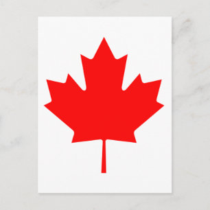 Kanada Maple Löv Vykort