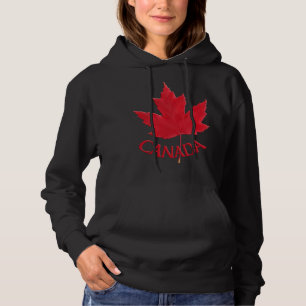 Kanada Maple Löv Women's Hoodie Hooded Shirt T