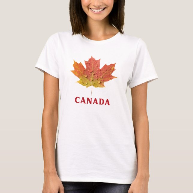 Kanada Maple Löv Women's T-Shirt (Framsida)
