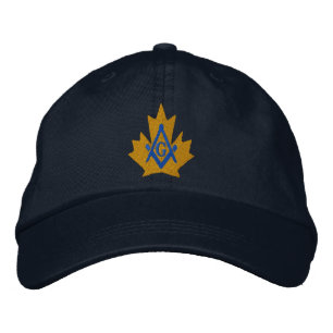 Kanada Masonic Broderad Keps