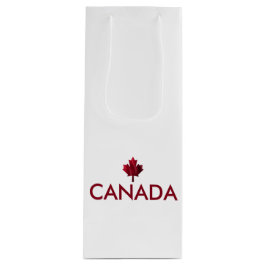 Kanada med rött vågigt i löv