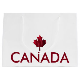 Kanada med rött vågigt i löv